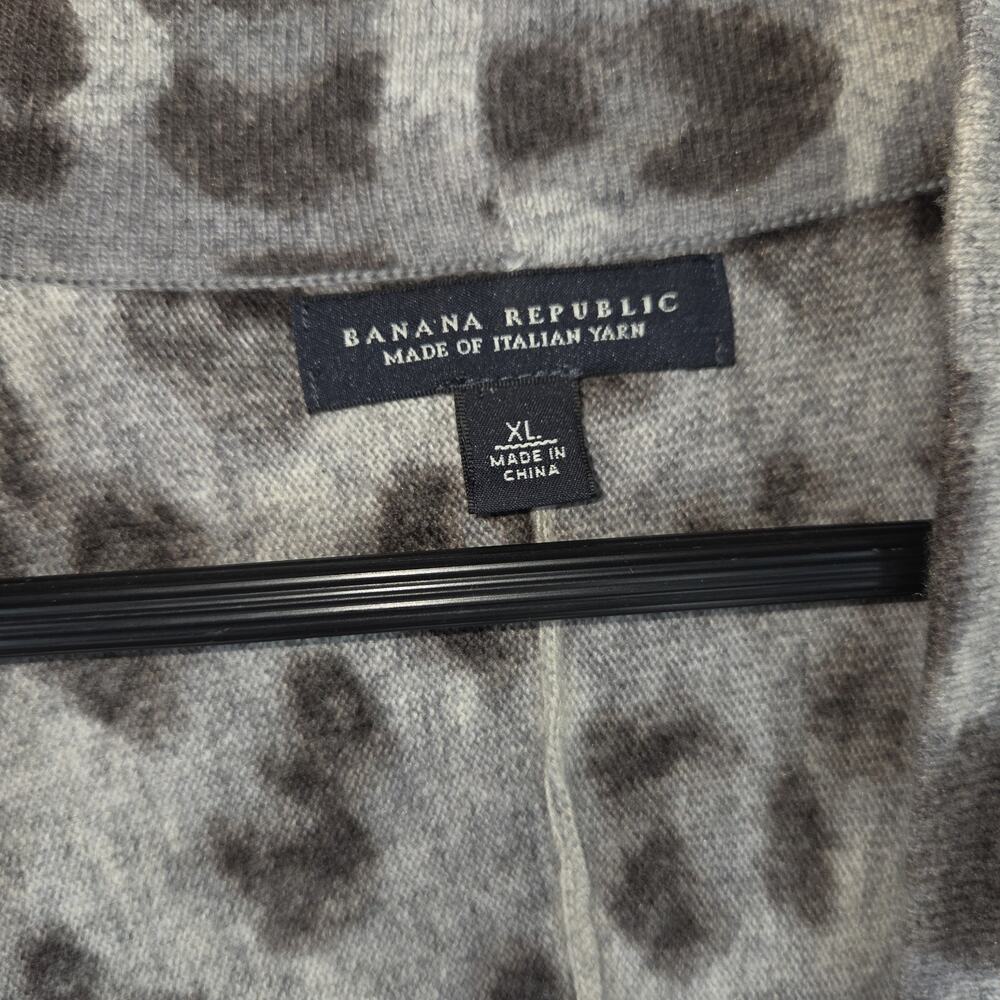 Banana Republic Cardigan Shawl XL Womens Italian Yarn Shrug Y2k Cashmere Wool - Picture 6 of 9